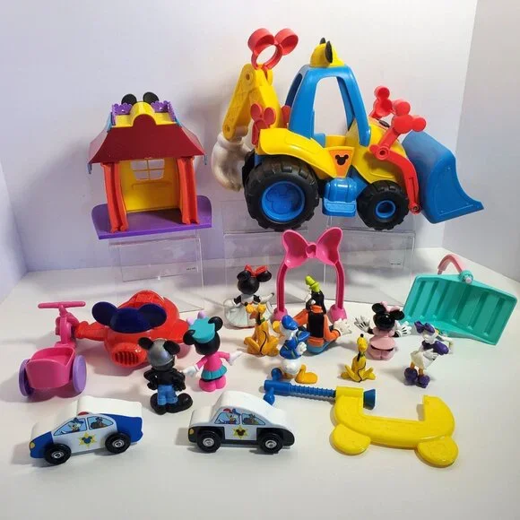 Mickey Mouse Clubhouse Figures Vehicles Train Depot Tractor Lot Tested - Picture 8 of 16